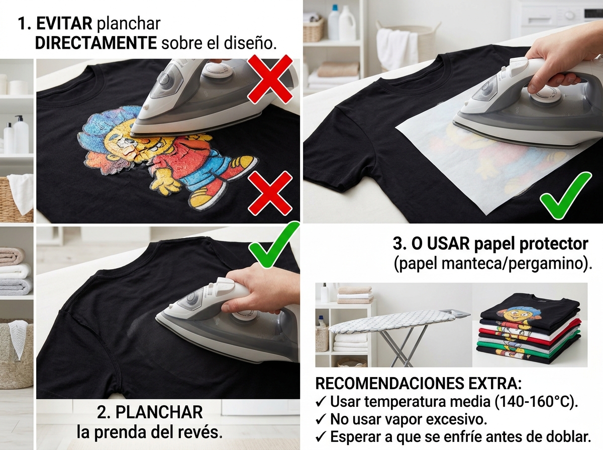 No planchar el diseño